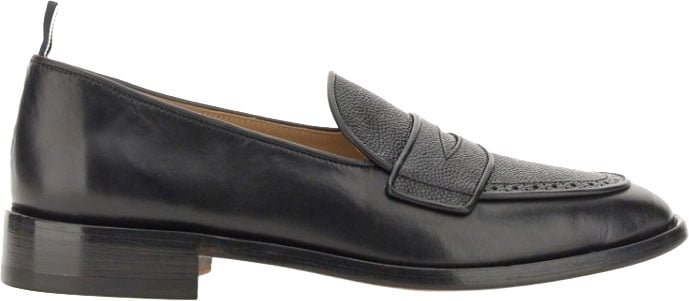 Thom Browne Varsity Penny Loafer Zwart