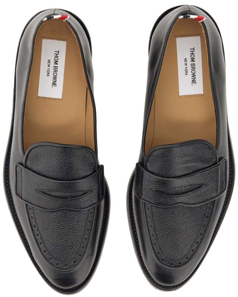 Thom Browne Varsity Penny Loafer Zwart