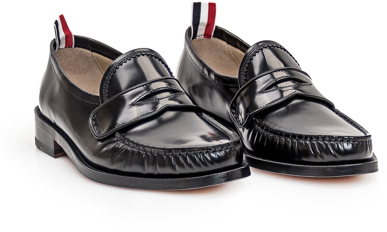 Thom Browne Mocassino in Pelle Zwart