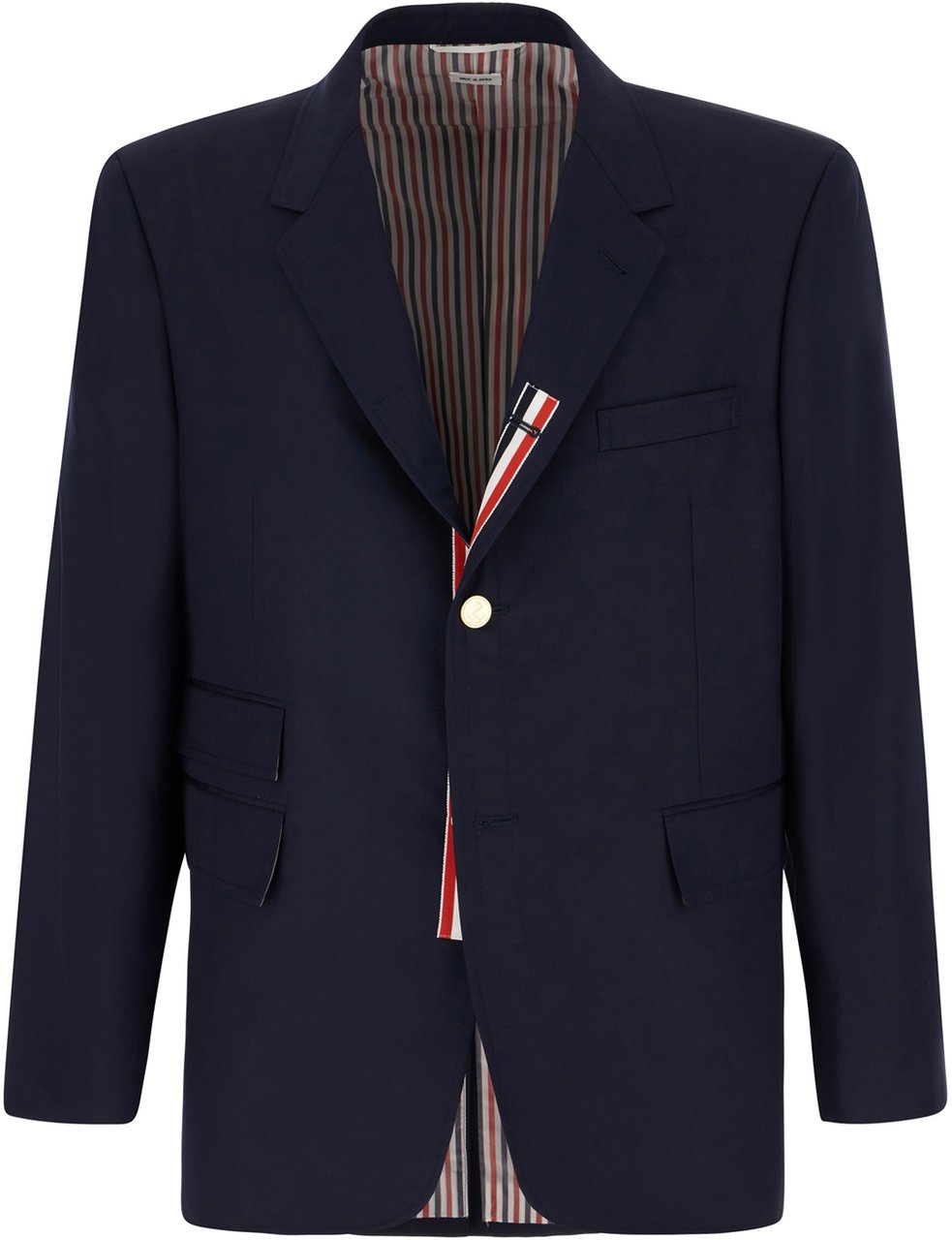 Thom Browne Thom Browne Navy blue polyester blend blazer Blauw