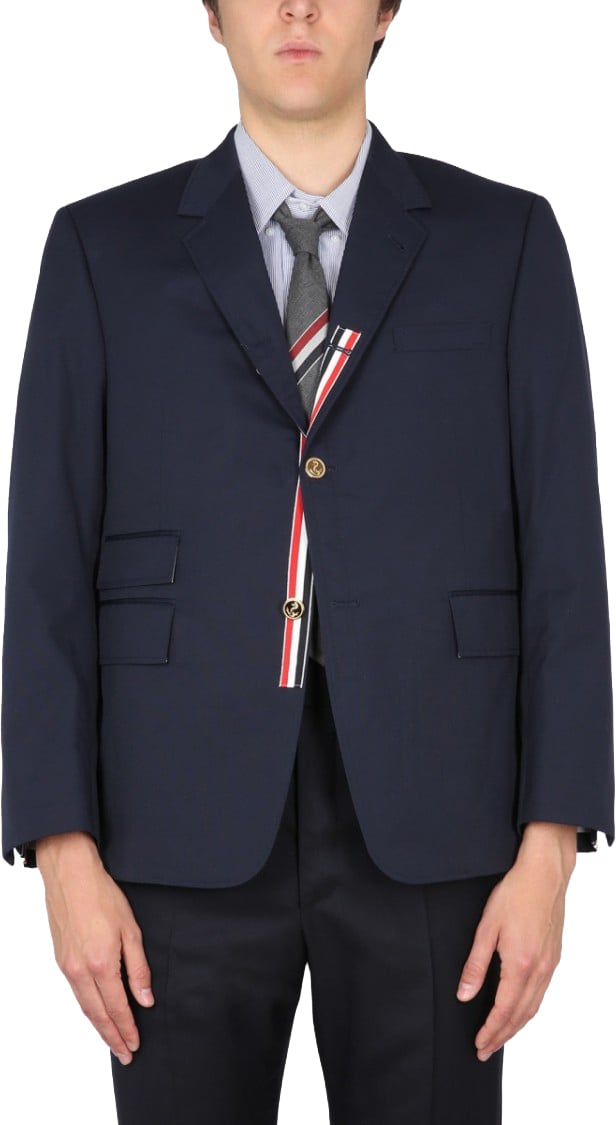 Thom Browne Single-Breasted Jacket Blauw