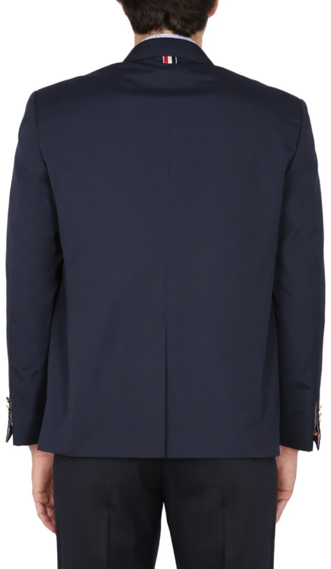 Thom Browne Single-Breasted Jacket Blauw