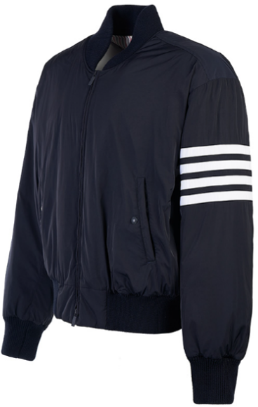 Thom Browne Coats Blue Blauw