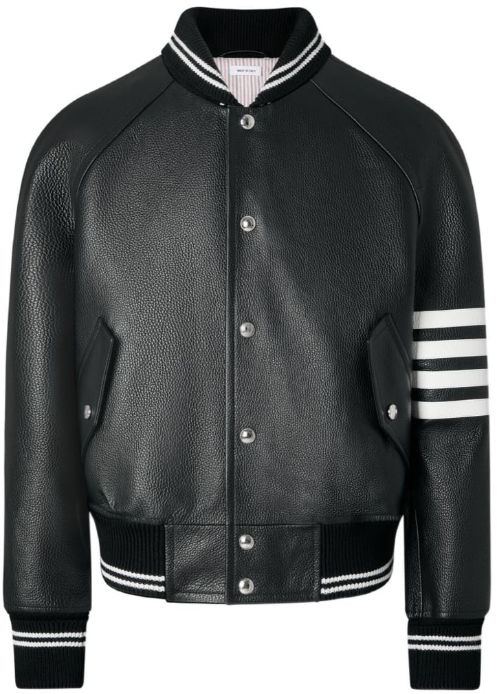 Thom Browne Coats Nero Zwart