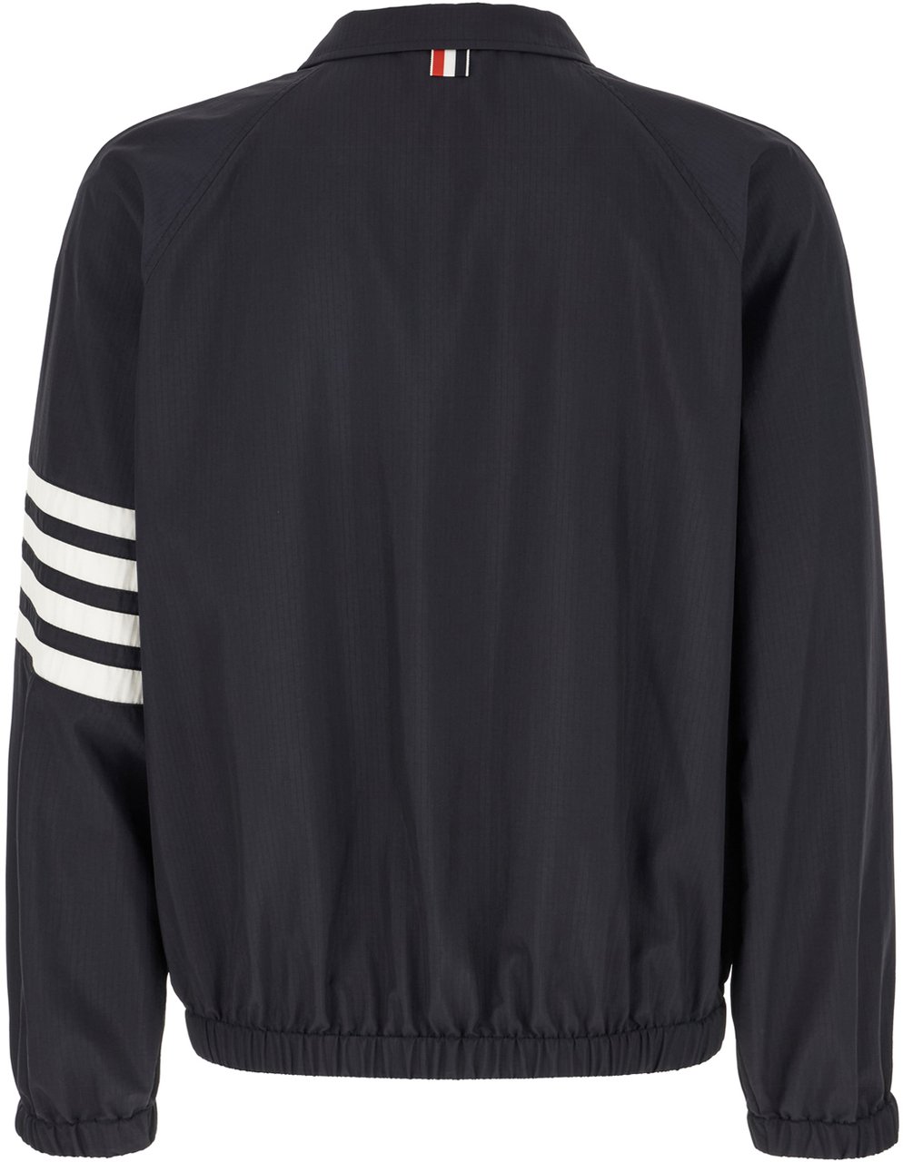 Thom Browne Navy blue nylon blend jacket Blauw