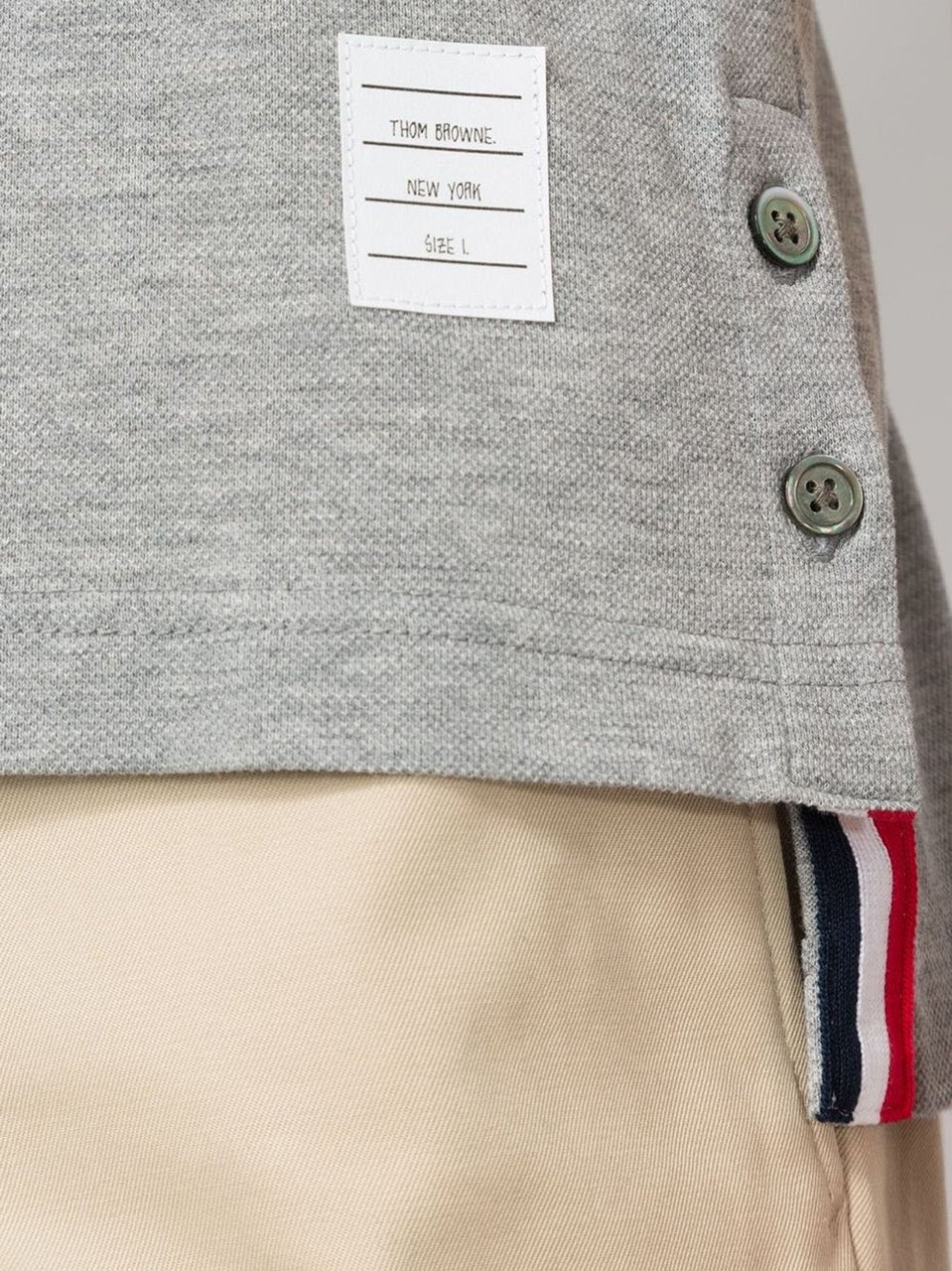 Thom Browne T-Shirts And Polos Grey Lichtgrijs