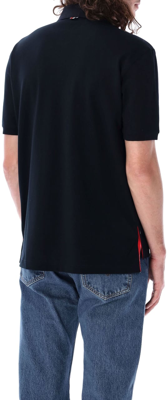 Thom Browne Ss Pocket Polo In Fine Mercerized Pique Blu Blauw