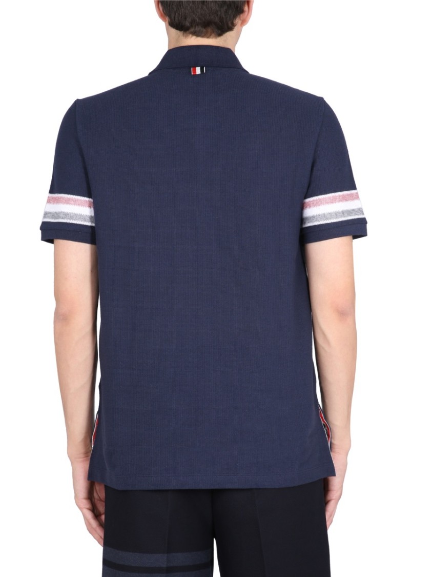 Thom Browne Cotton Polo Blauw