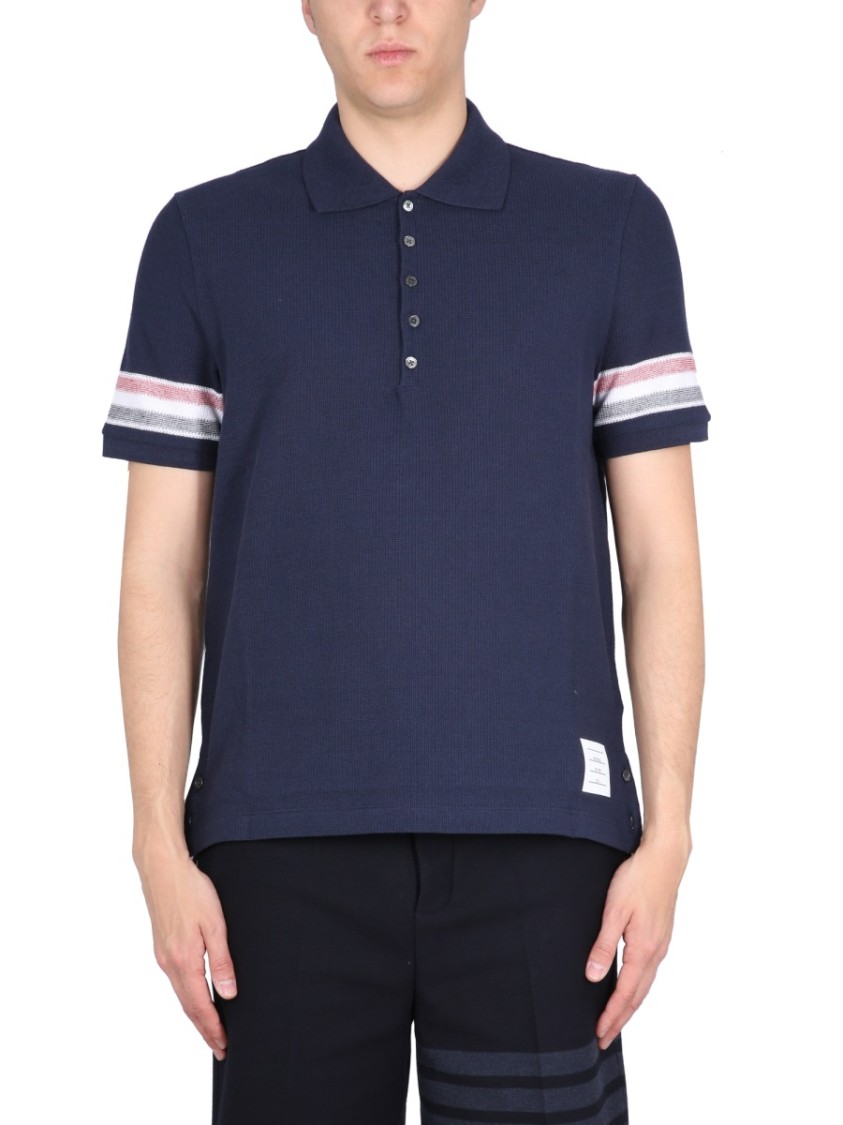 Thom Browne Cotton Polo Blauw