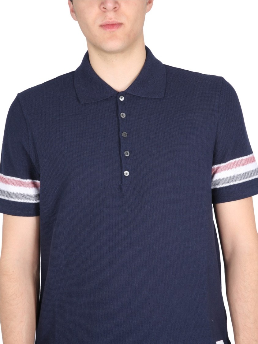 Thom Browne Cotton Polo Blauw