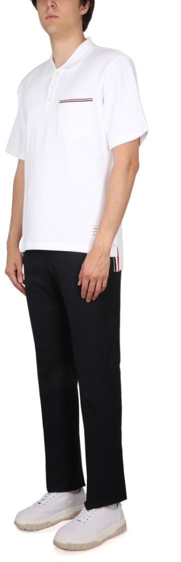 Thom Browne Cotton Polo Wit