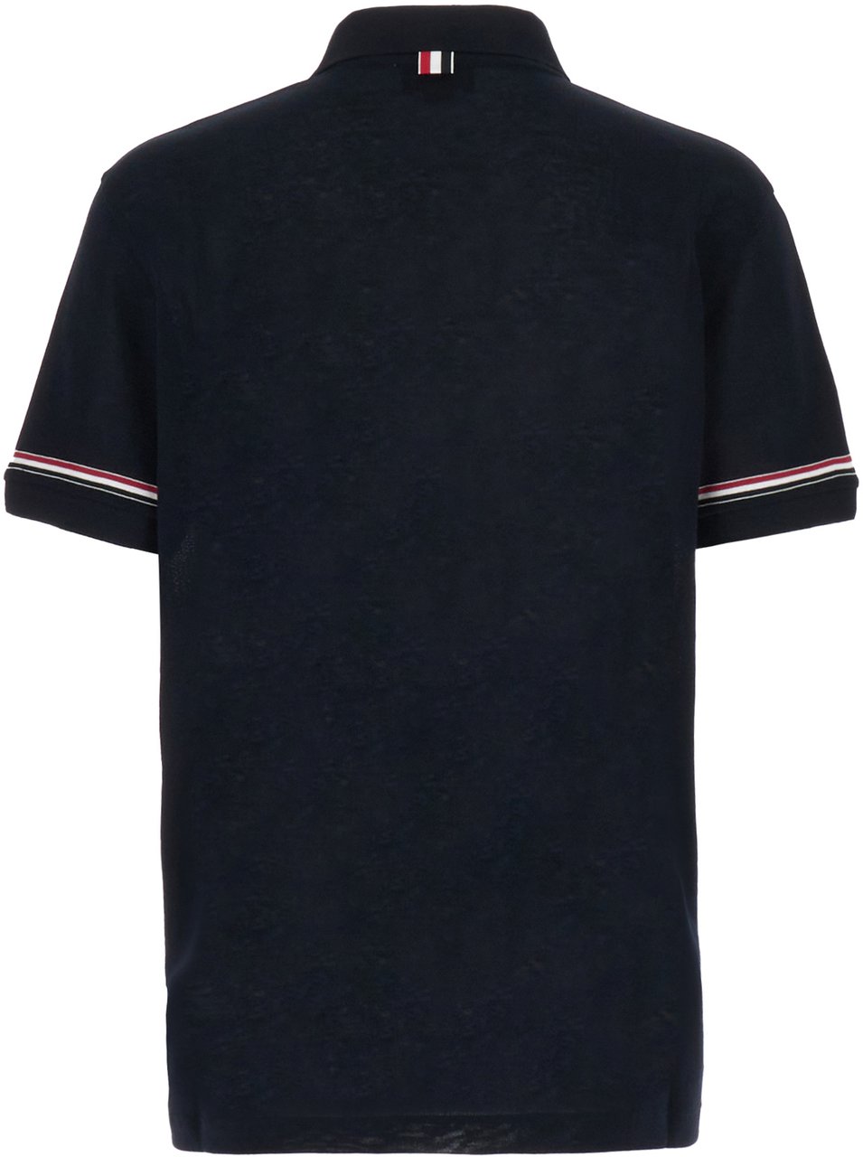 Thom Browne Thom Browne Navy blue piquet polo shirt Blauw