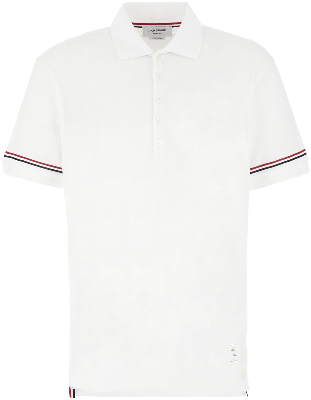 Thom Browne Thom Browne White piquet polo shirt Wit