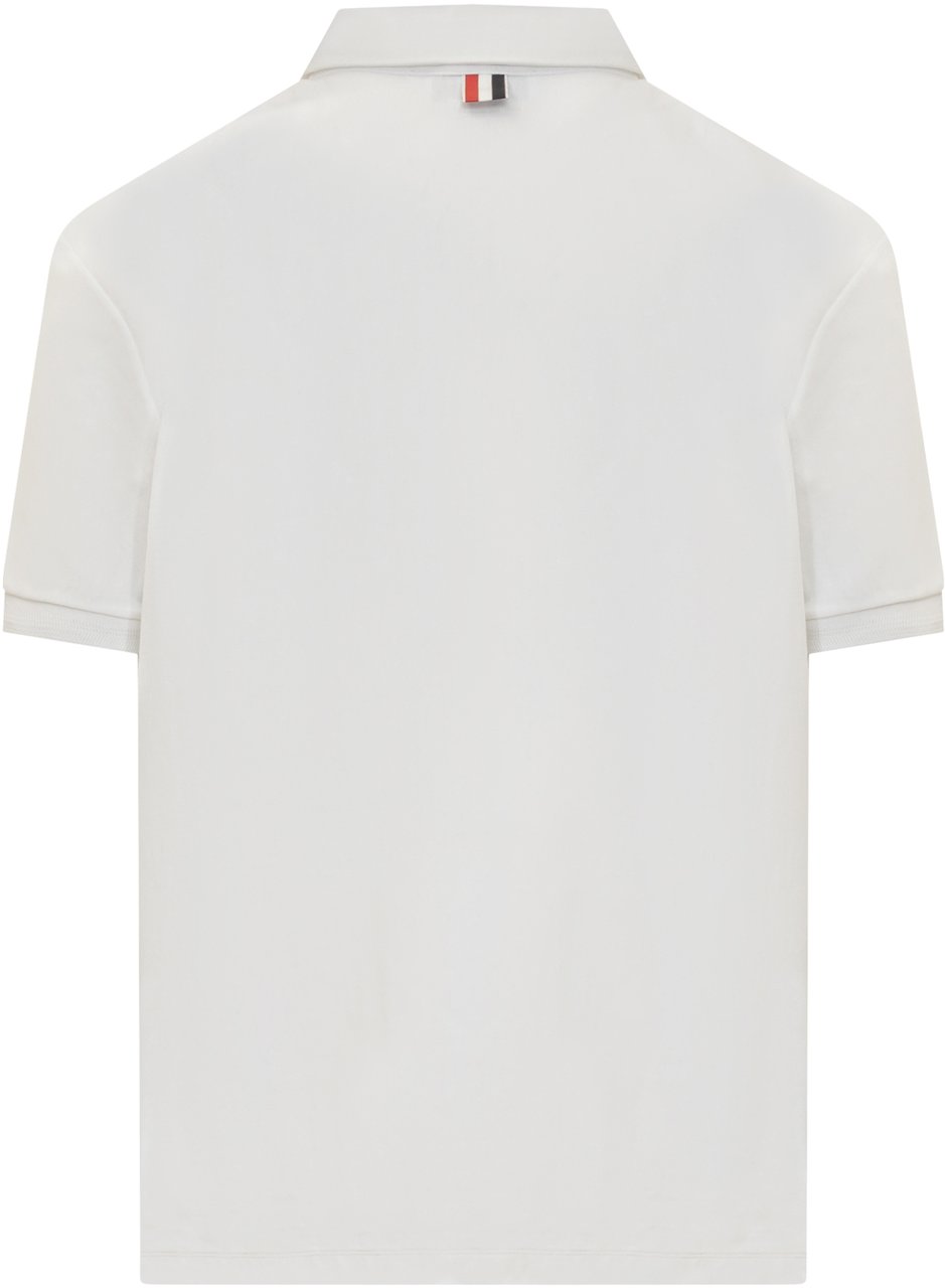 Thom Browne Polo RWB Ribbed Wit