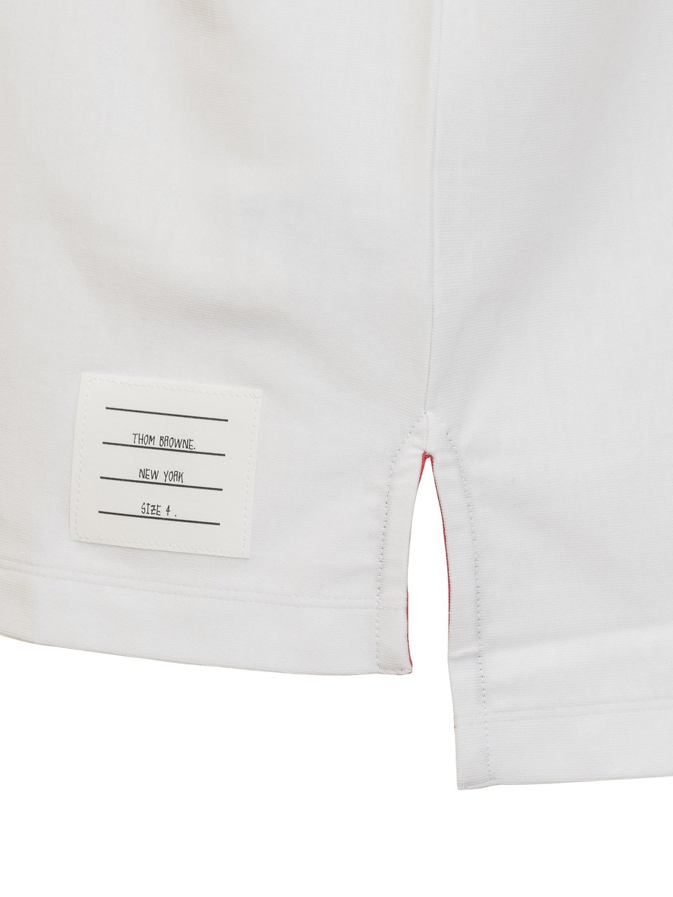 Thom Browne Polo RWB Ribbed Wit