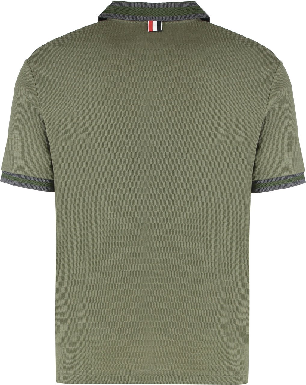 Thom Browne Cotton knit polo Groen