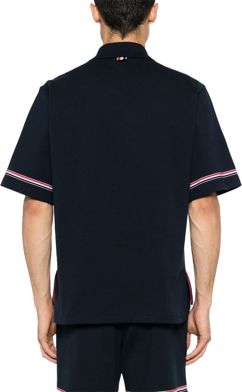 Thom Browne T-Shirts And Polos Blue Blauw