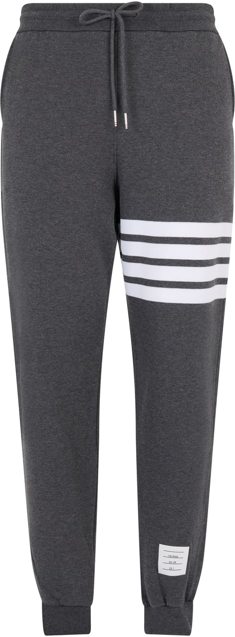 Thom Browne Loopback sports pants in cotton Grijs