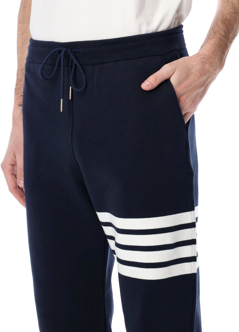 Thom Browne Classic Sweatpant In Classic Loopback W/ Blu Navy