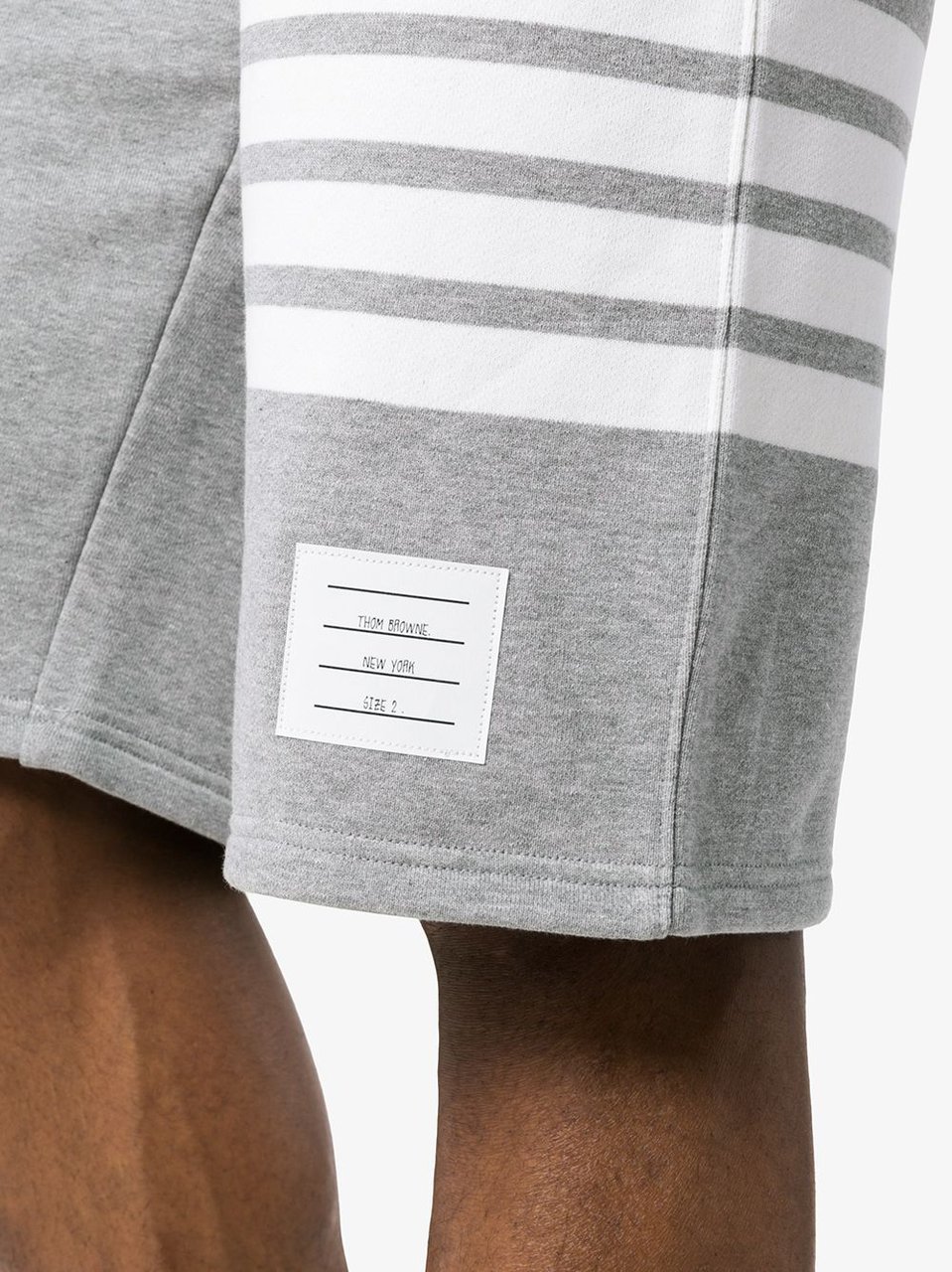 Thom Browne Shorts Light Grey Grijs