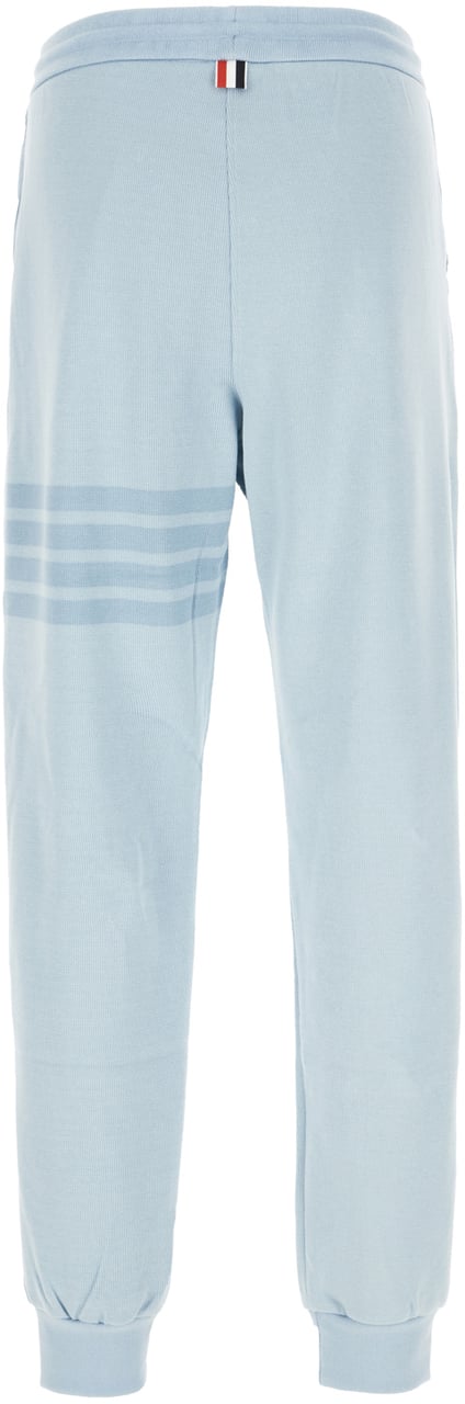 Thom Browne Thom Browne Light blue cotton joggers Lichtblauw