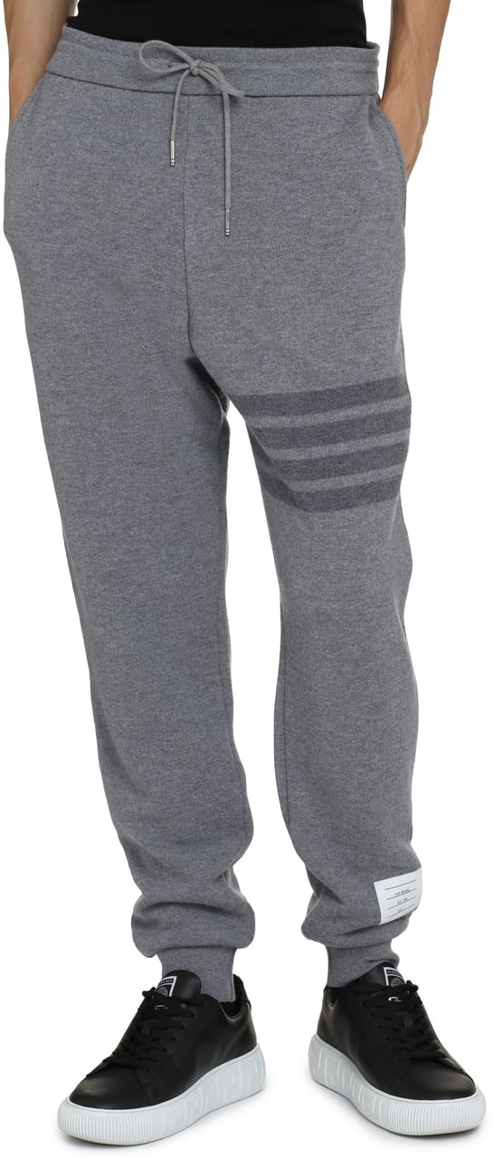 Thom Browne Virgin wool track pants Grijs