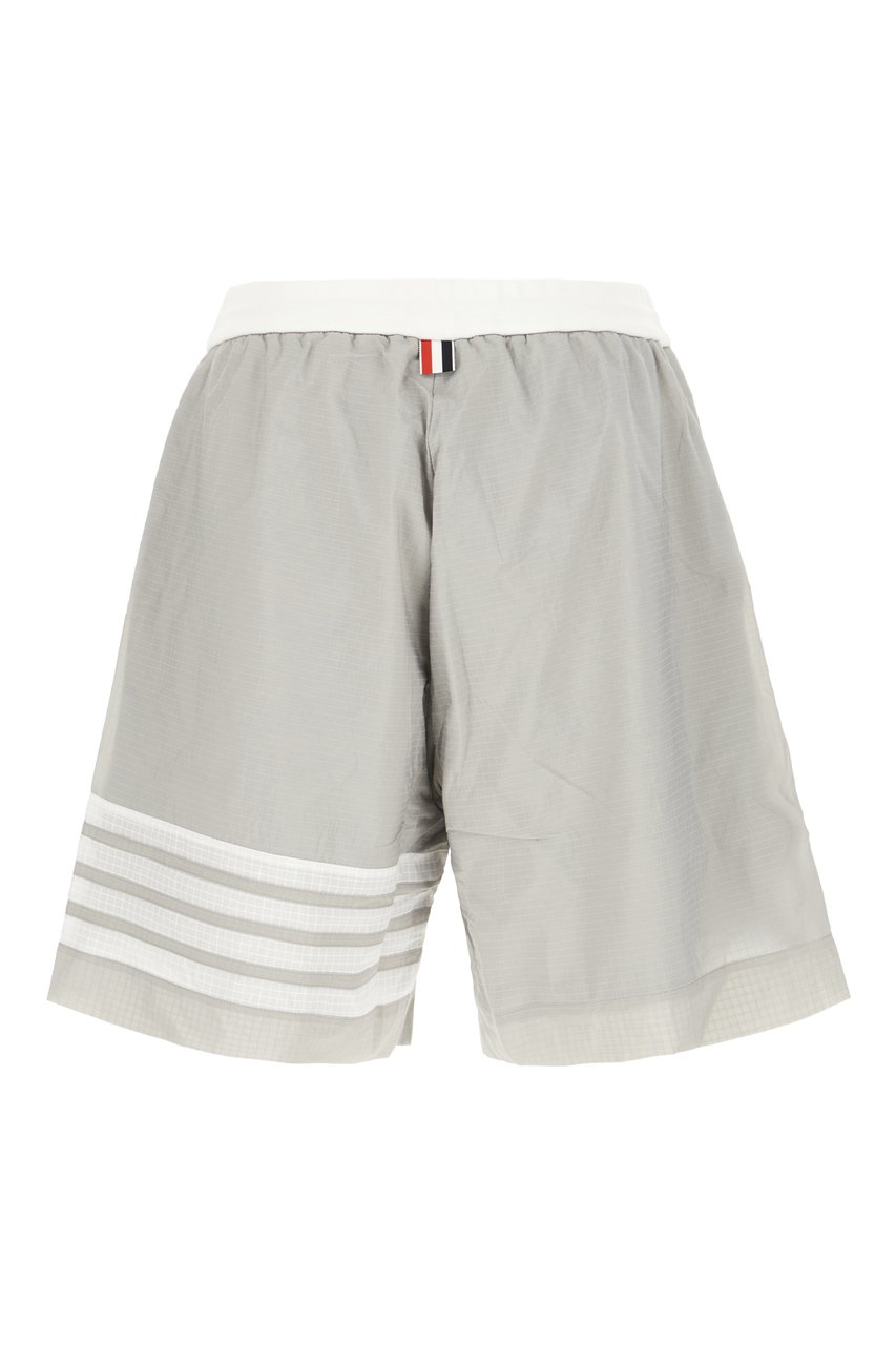 Thom Browne Thom Browne Grey nylon bermuda shorts Grijs