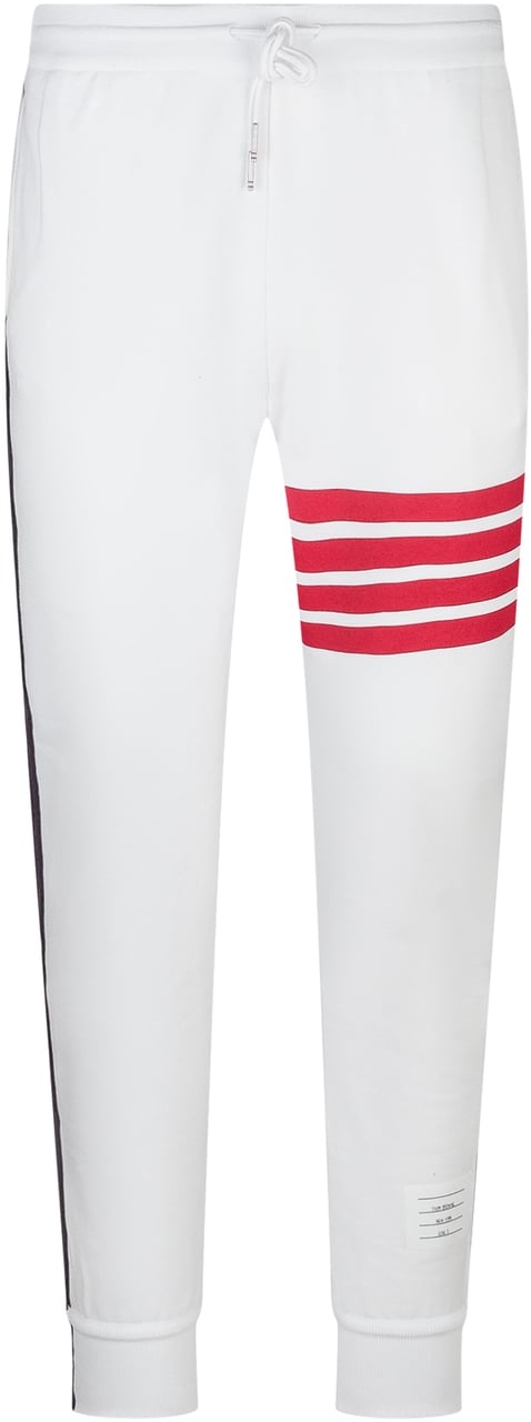 Thom Browne Pantalone Tuta Wit
