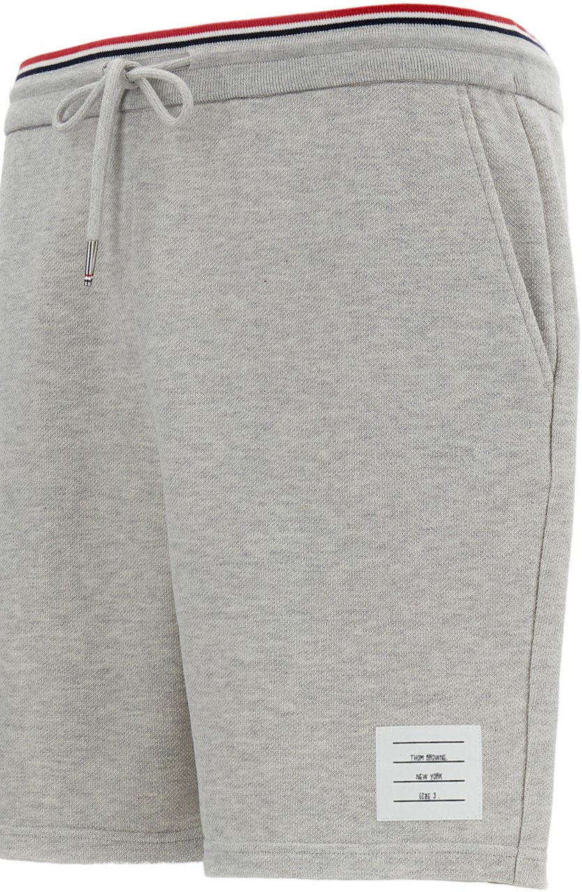 Thom Browne Tailored Grey Shorts with Minimalist Design Grijs