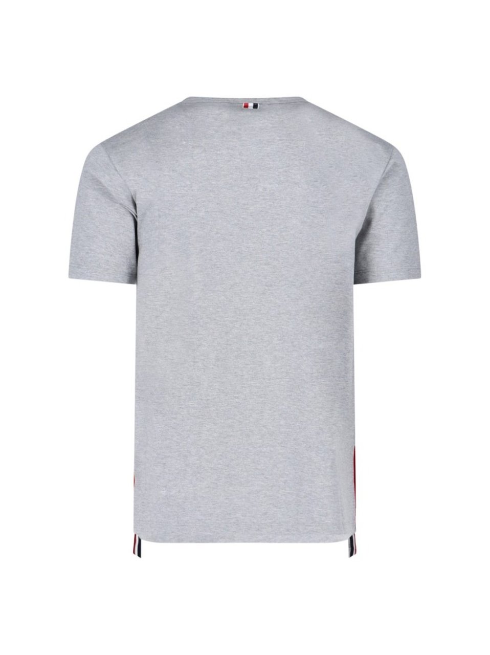 Thom Browne Tricolor Detail T-Shirt – Grey Grijs