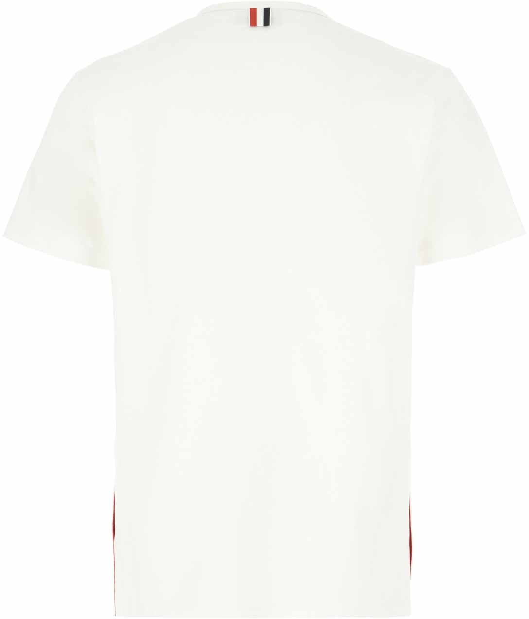 Thom Browne Thom Browne White cotton t-shirt Wit