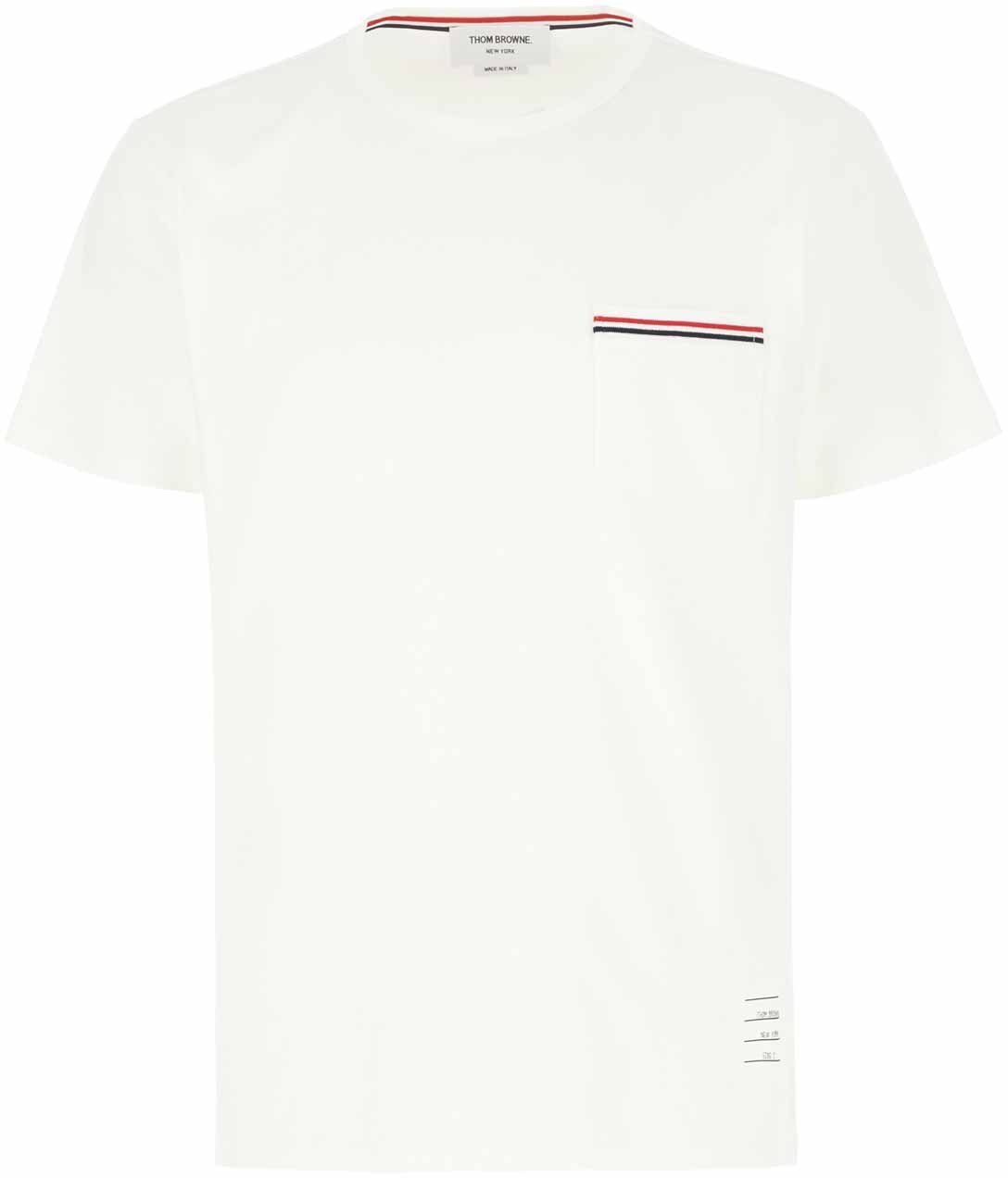 Thom Browne Thom Browne White cotton t-shirt Wit