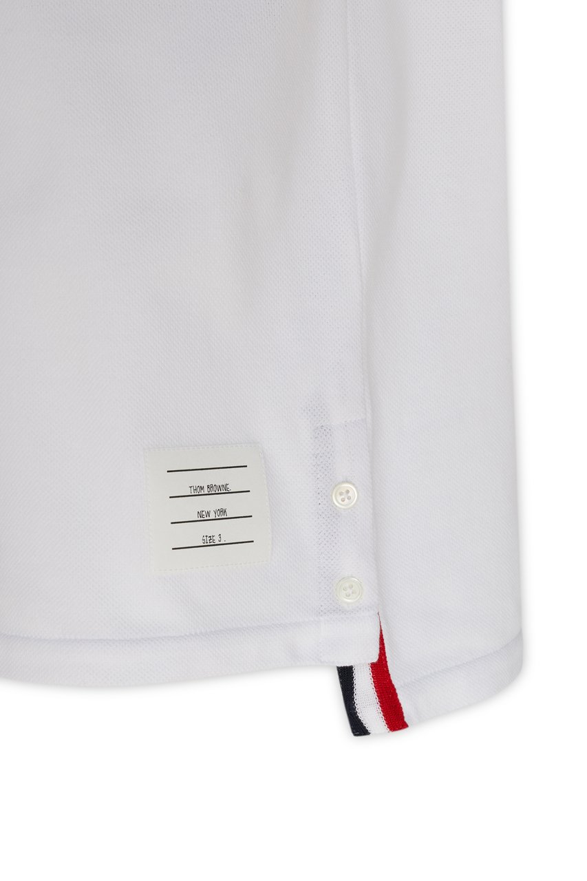 Thom Browne Thom Browne RELAXED FIT SS TEE WITH CB RWB STRIPE IN CLASSIC PIQUE Divers