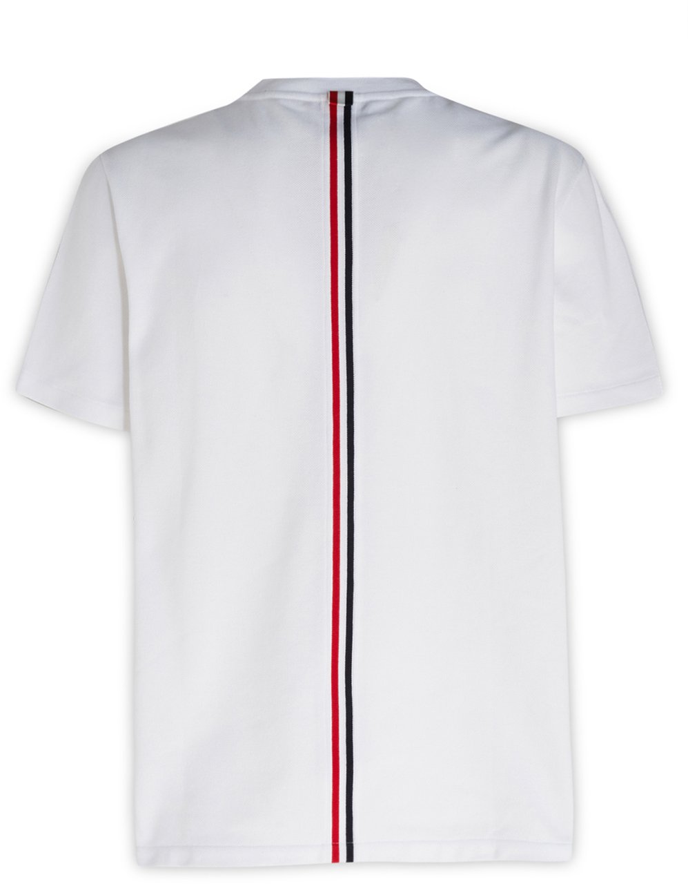 Thom Browne Thom Browne RELAXED FIT SS TEE WITH CB RWB STRIPE IN CLASSIC PIQUE Divers