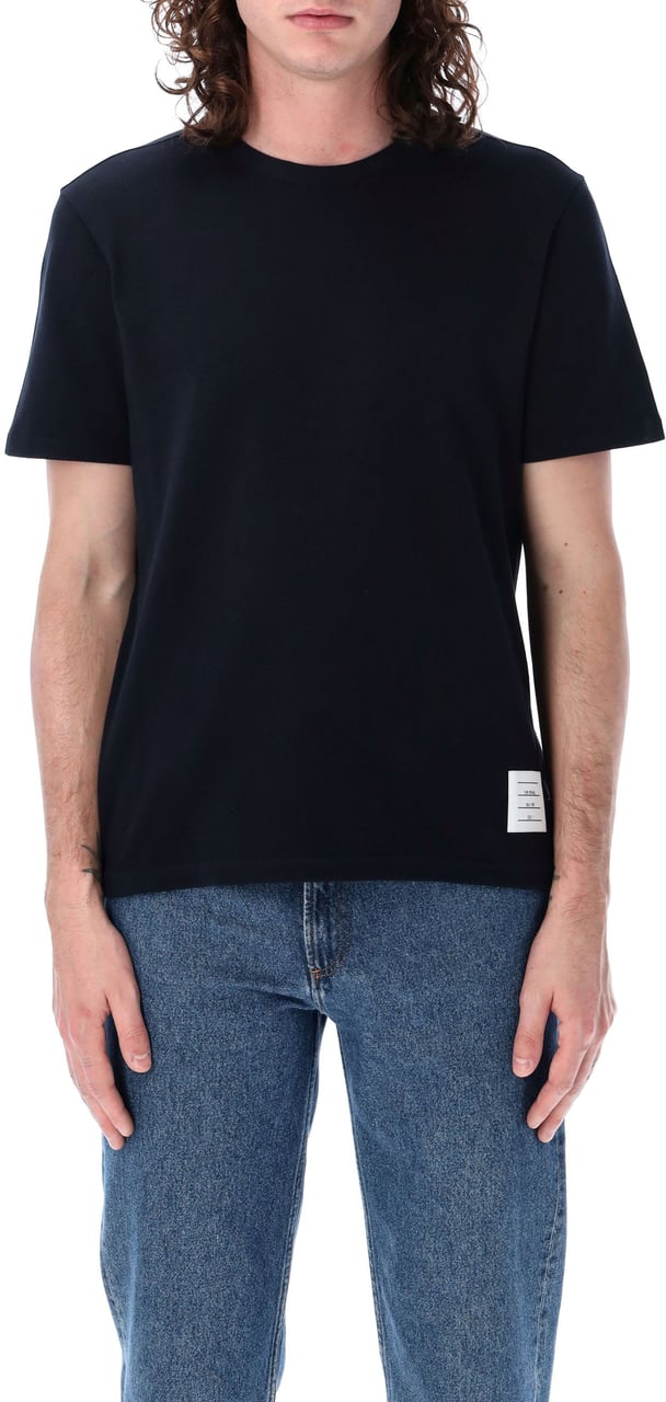 Thom Browne Relaxed fit SS tee Blauw