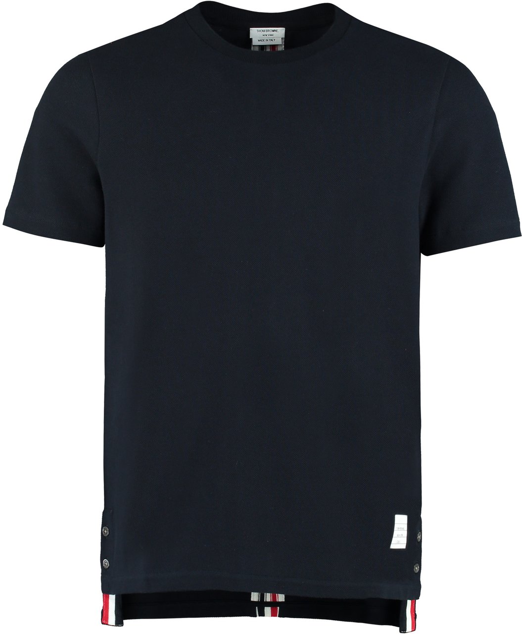 Thom Browne Piqué cotton t-shirt Navy