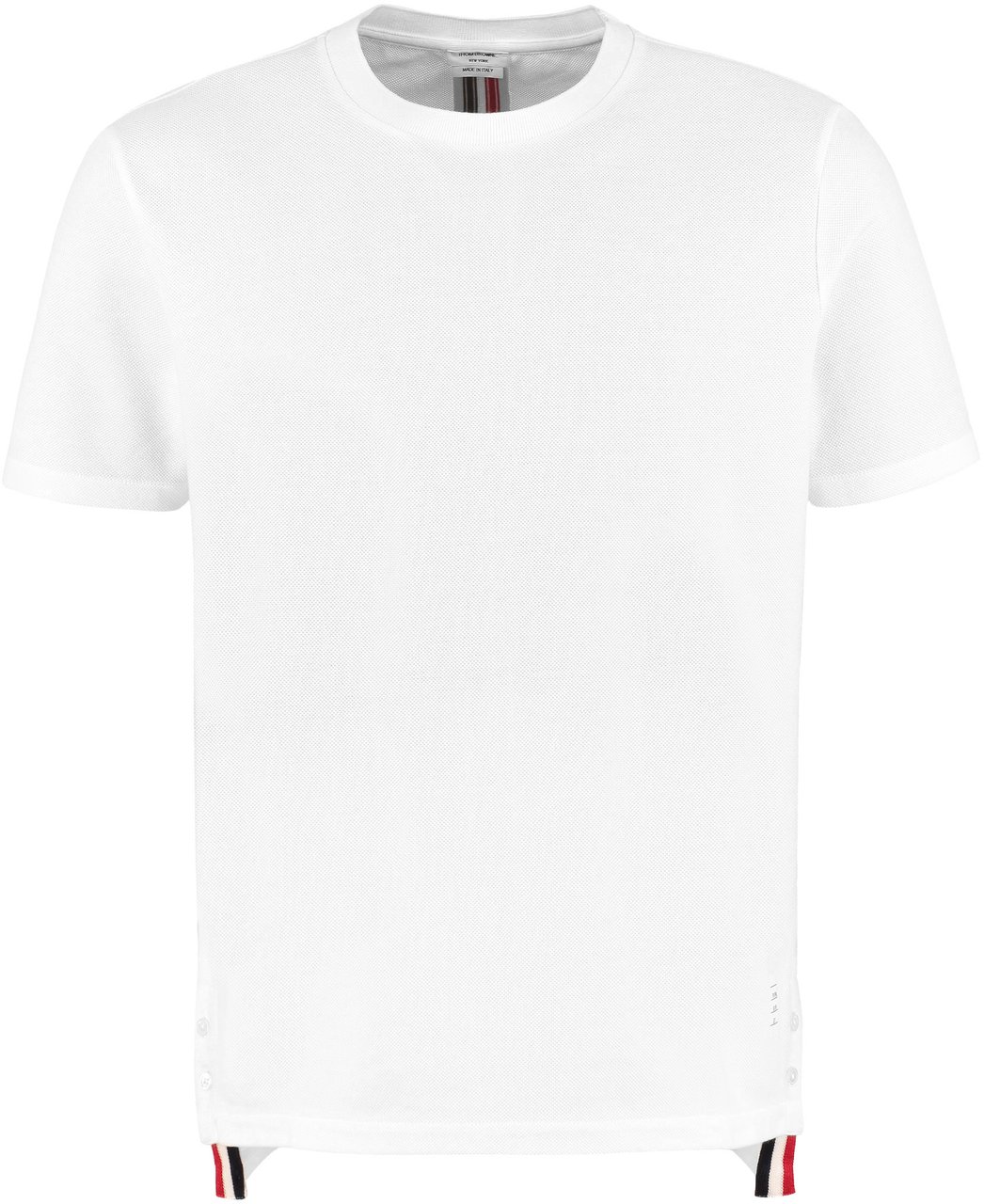 Thom Browne Cotton piqué t-shirt Wit