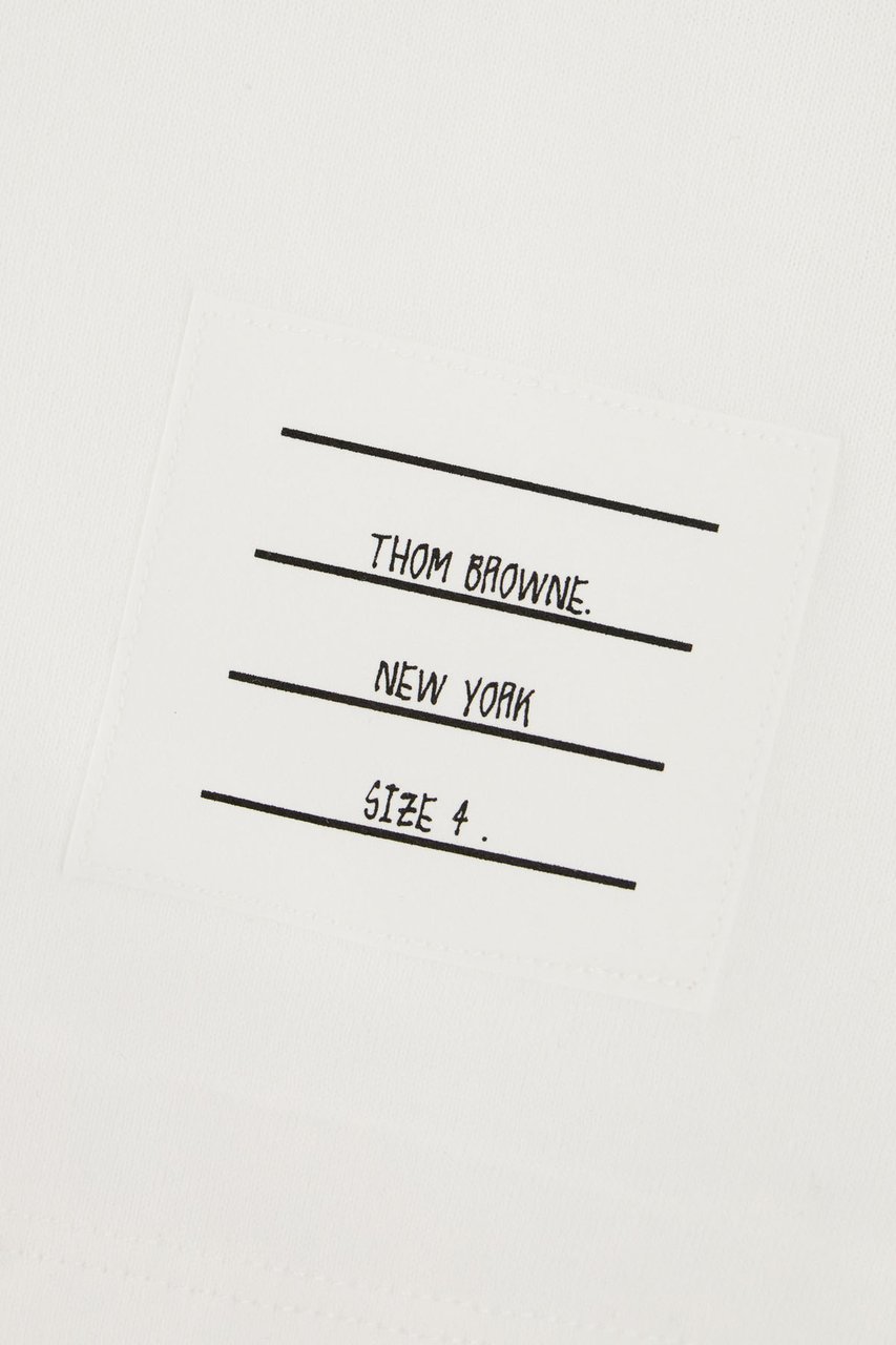 Thom Browne Thom Browne White cotton t-shirt Wit
