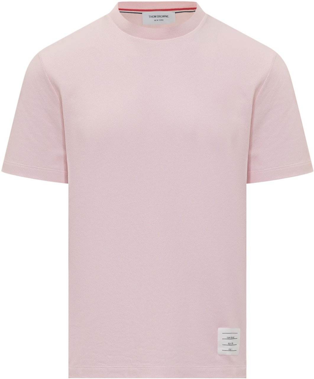 Thom Browne T-Shirt In Cotone Con Taglio Classico Roze