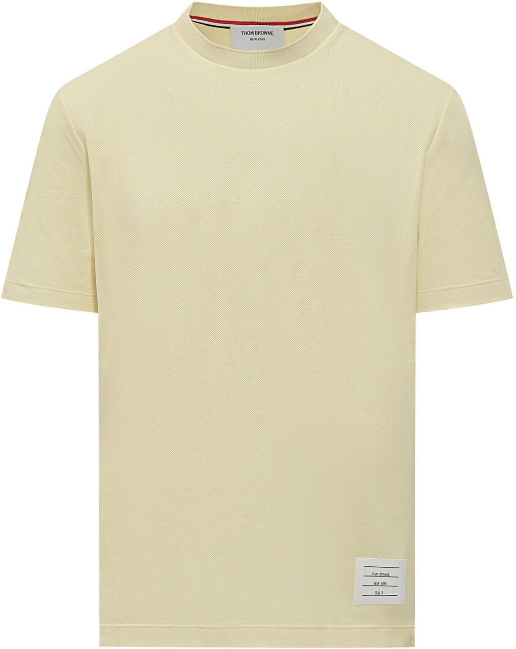 Thom Browne T-Shirt a Maniche Corte in Cotone Geel