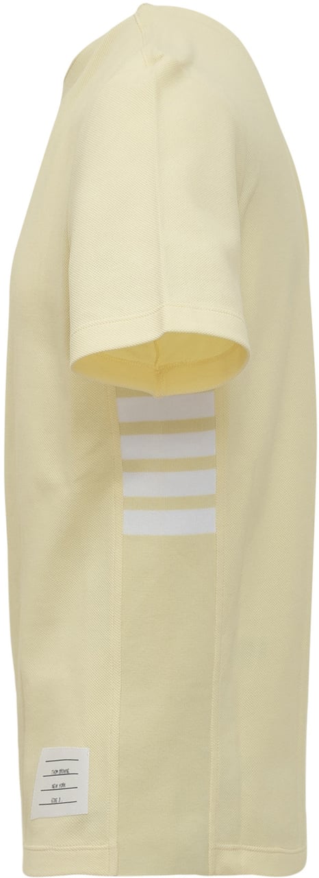 Thom Browne T-Shirt a Maniche Corte in Cotone Geel