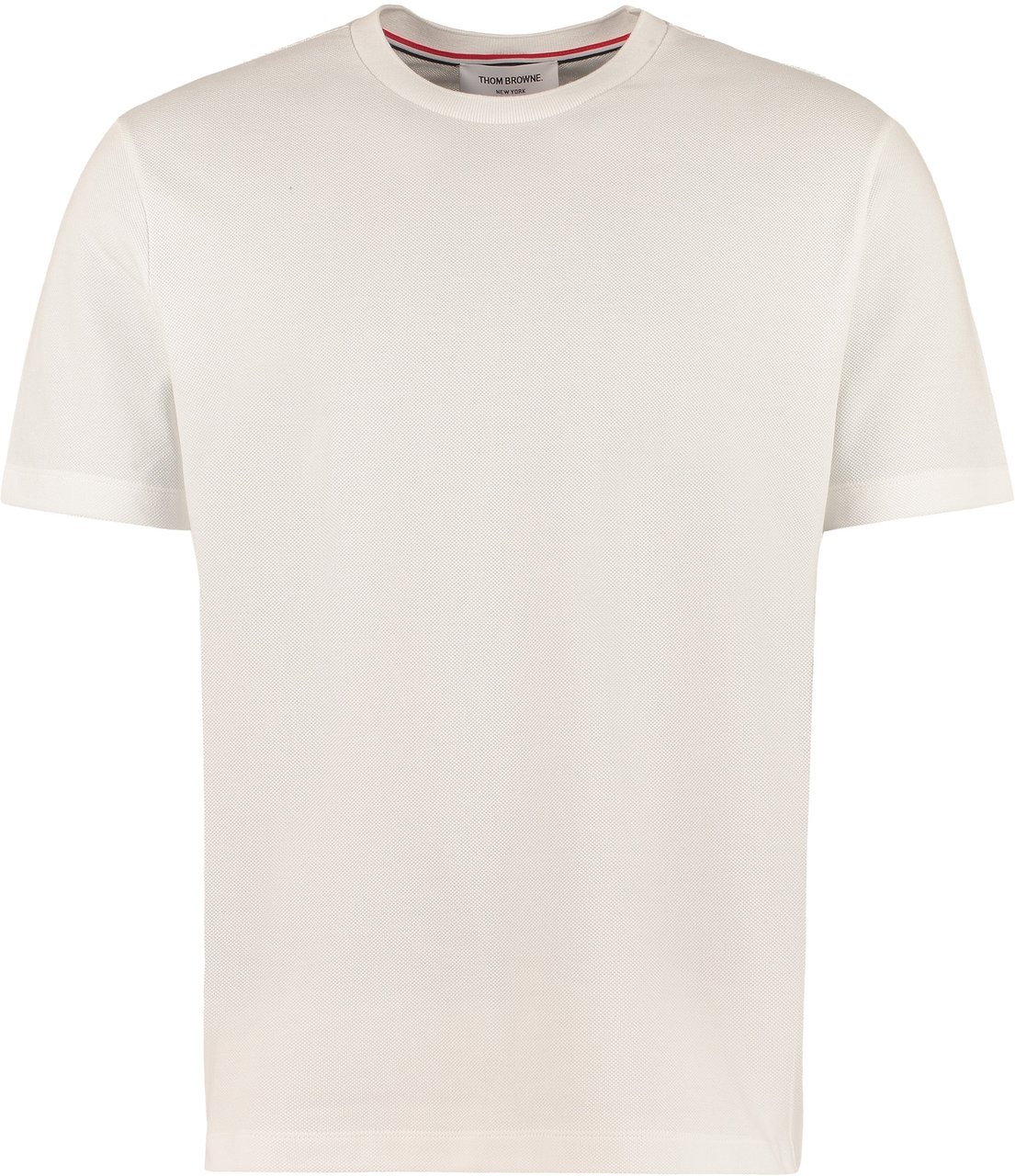 Thom Browne Cotton piqué t-shirt Wit