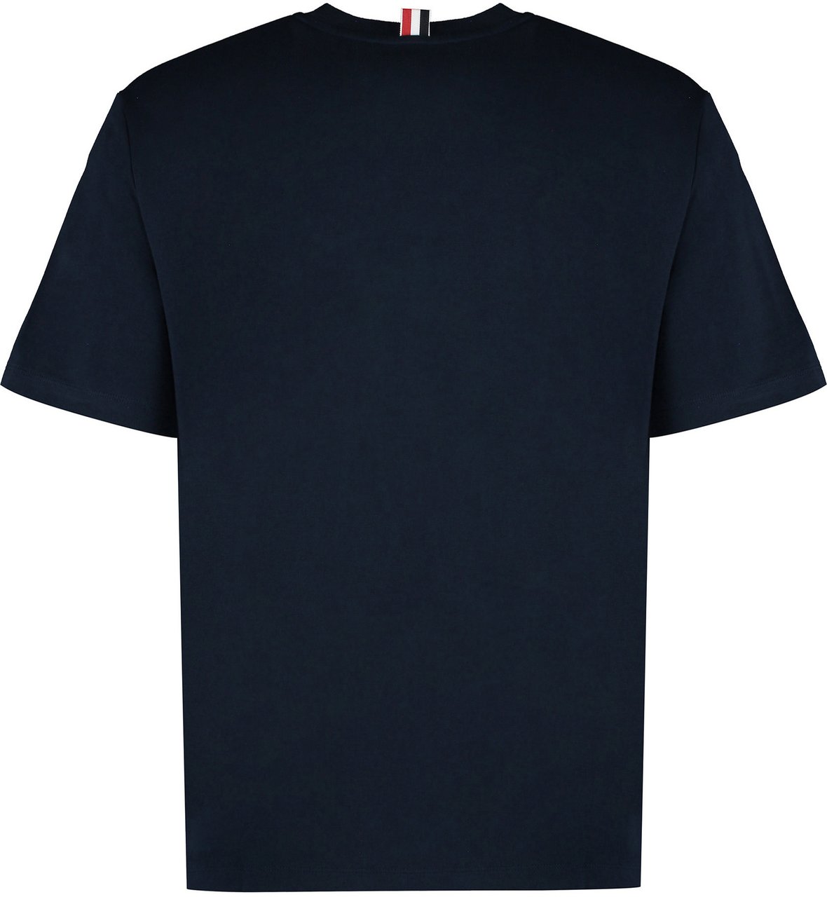 Thom Browne Cotton crew-neck T-shirt Blauw