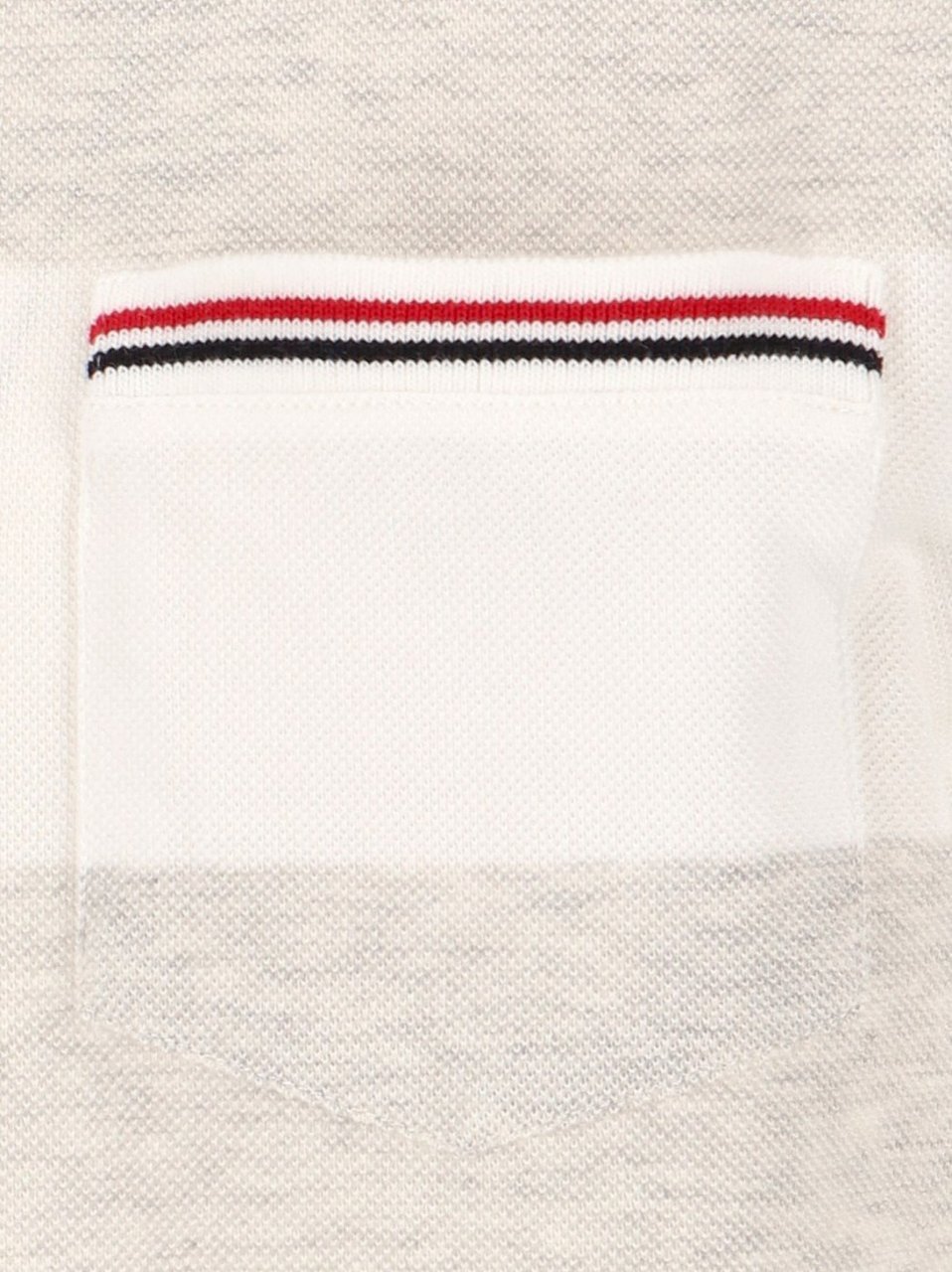 Thom Browne "Rugby Stripe" T-Shirt – Off-White Neutraal