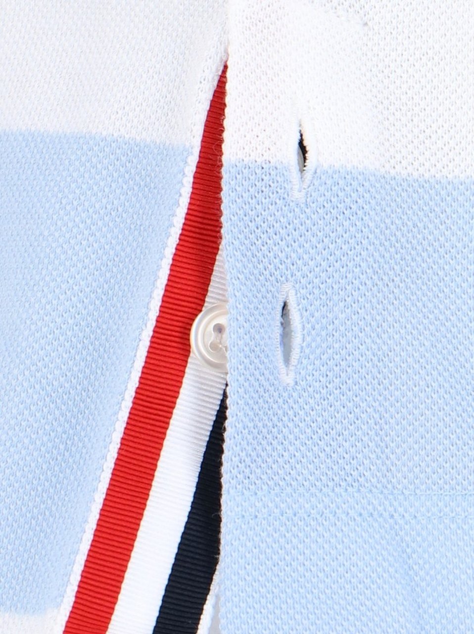 Thom Browne "Striped T-Shirt" – Blue Blauw