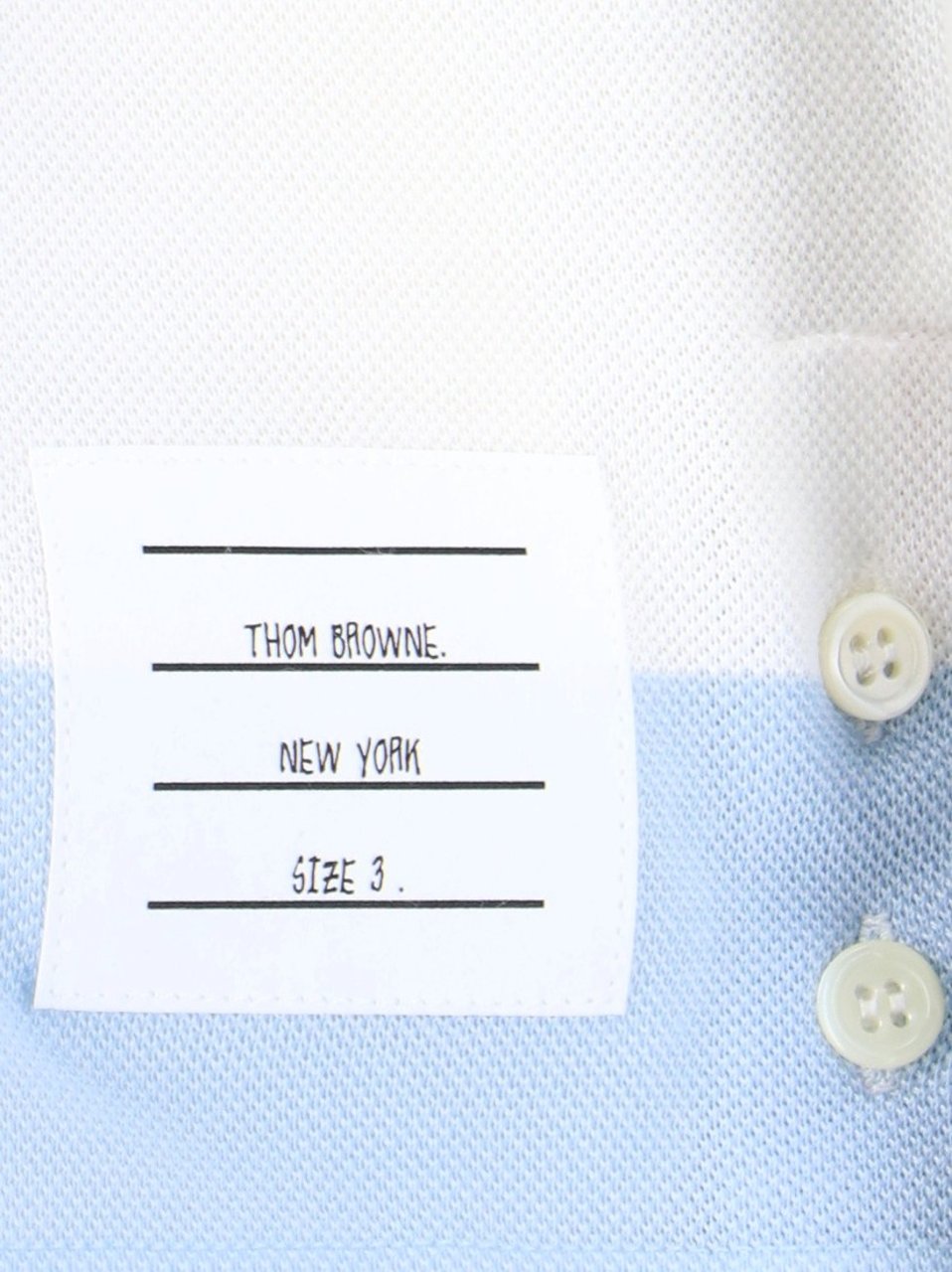 Thom Browne "Striped T-Shirt" – Blue Blauw