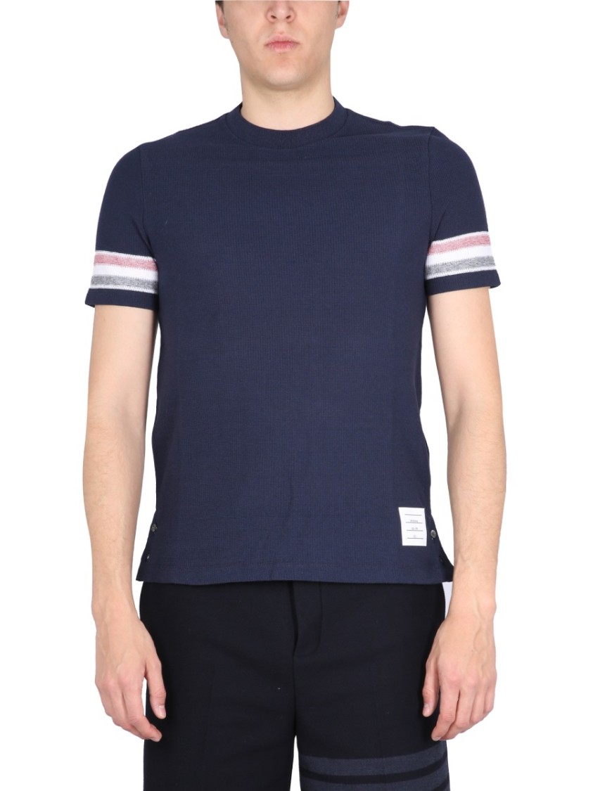 Thom Browne "Textured" T-Shirt – Blue Wit