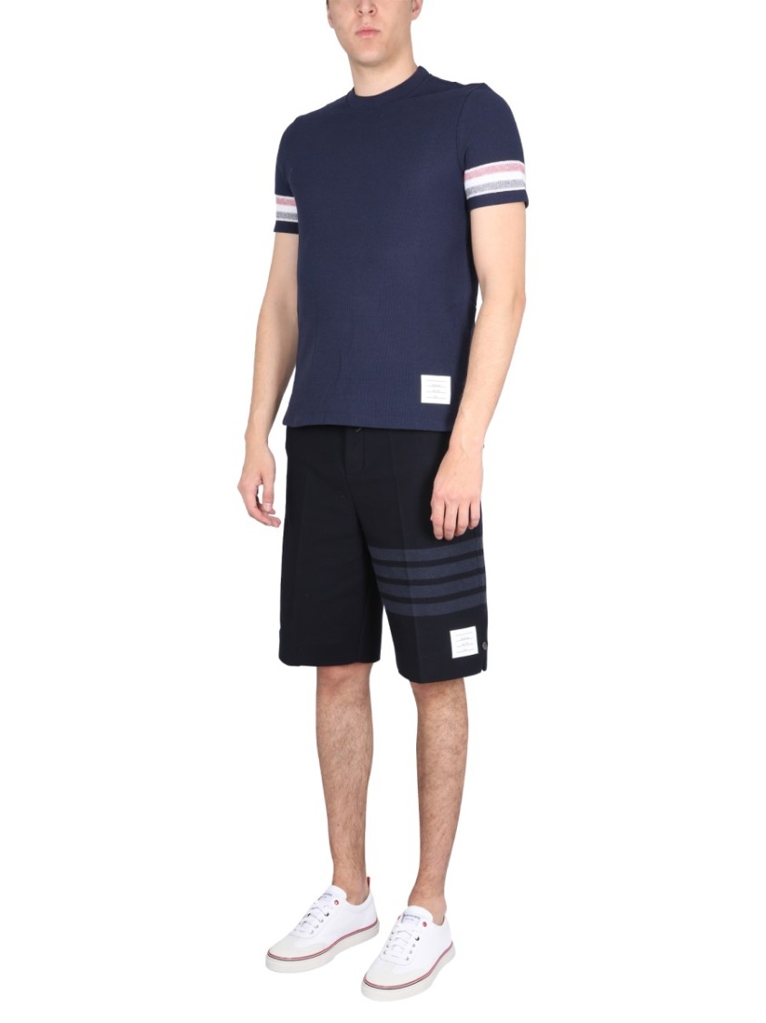 Thom Browne "Textured" T-Shirt – Blue Wit