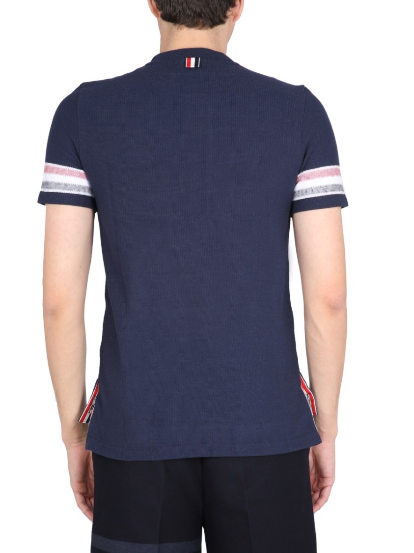Thom Browne "Textured" T-Shirt – Blue Wit