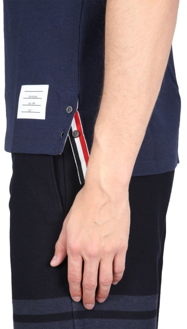 Thom Browne Stripes T-Shirt Blauw